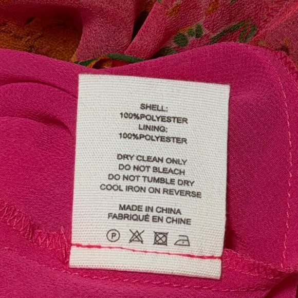 Floral Pink and Orange Maxi Dress - Picture 10 of 10